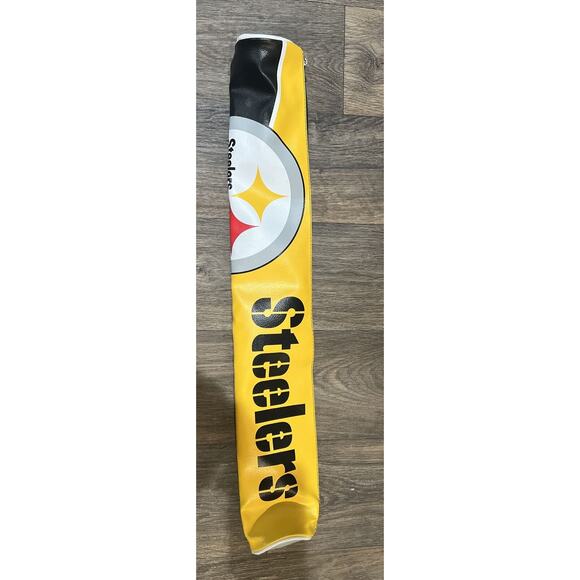 NFL FOOTBALL ~ STEELERS ~ 5 PACK CAN SHAFT INSULATED ZIPPER COOLER CARRYING CASE - Picture 1 of 4